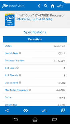 Intel ARK, Menyajikan Spesifikasi Lengkap Produk Intel